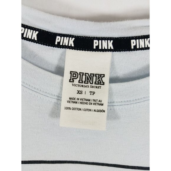 Victoria Secret Pink Pink Pink long sleeve sleep top blue Size XS - Picture 2 of 5